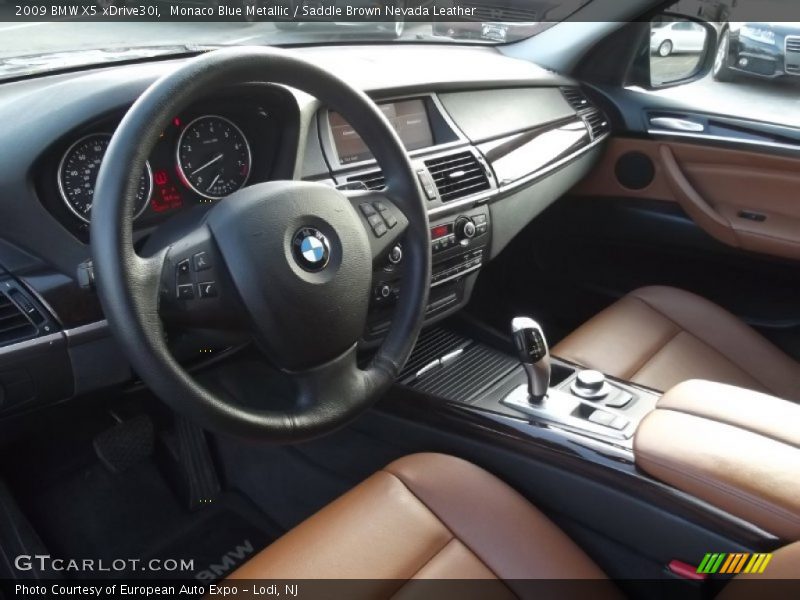 Monaco Blue Metallic / Saddle Brown Nevada Leather 2009 BMW X5 xDrive30i