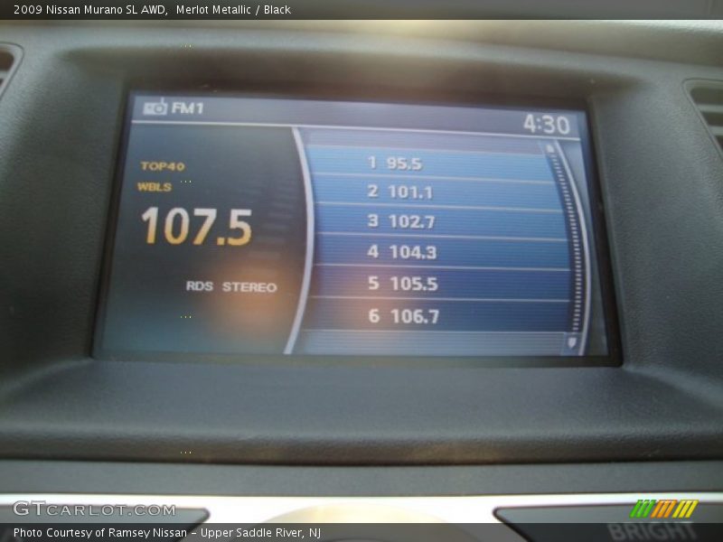 Merlot Metallic / Black 2009 Nissan Murano SL AWD