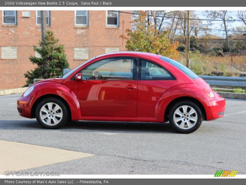 Salsa Red / Black 2009 Volkswagen New Beetle 2.5 Coupe