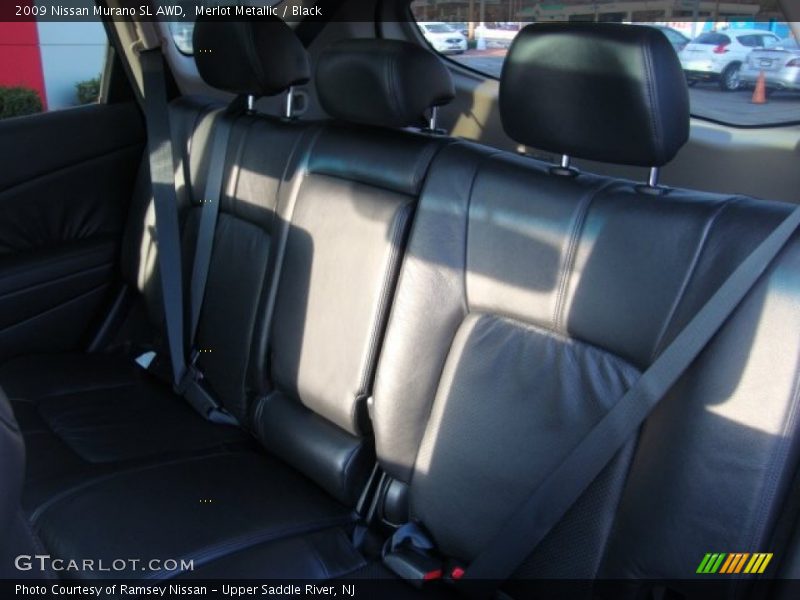 Merlot Metallic / Black 2009 Nissan Murano SL AWD