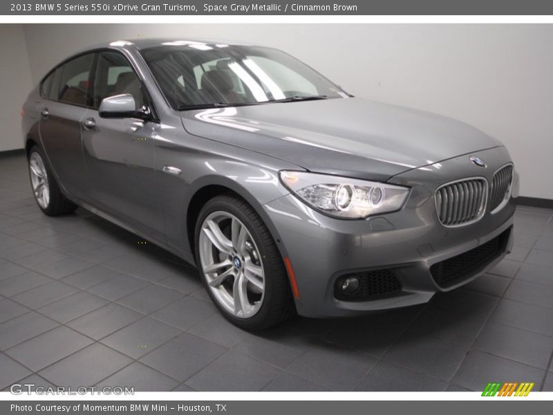 Space Gray Metallic / Cinnamon Brown 2013 BMW 5 Series 550i xDrive Gran Turismo