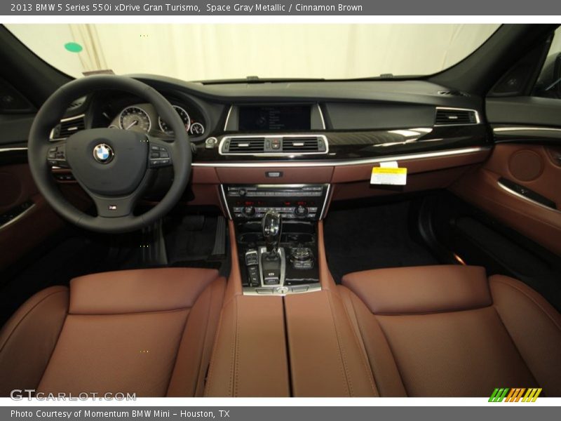 Space Gray Metallic / Cinnamon Brown 2013 BMW 5 Series 550i xDrive Gran Turismo