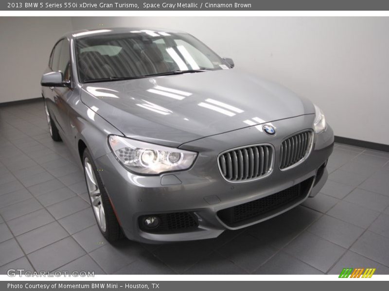 Space Gray Metallic / Cinnamon Brown 2013 BMW 5 Series 550i xDrive Gran Turismo