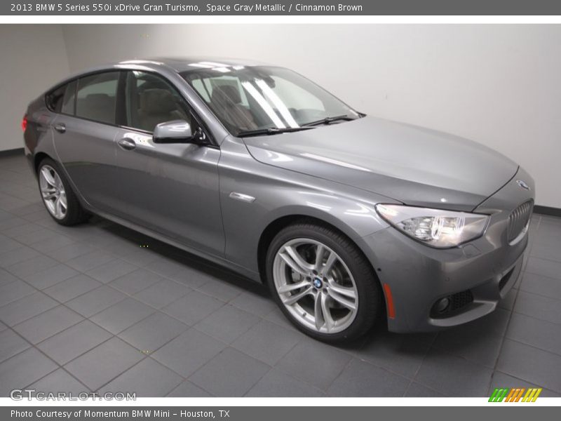 Space Gray Metallic / Cinnamon Brown 2013 BMW 5 Series 550i xDrive Gran Turismo