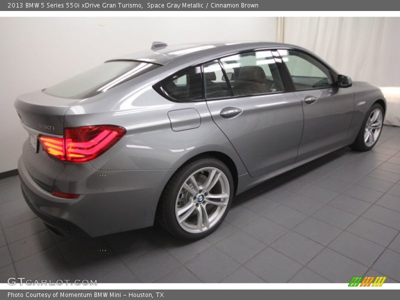 Space Gray Metallic / Cinnamon Brown 2013 BMW 5 Series 550i xDrive Gran Turismo