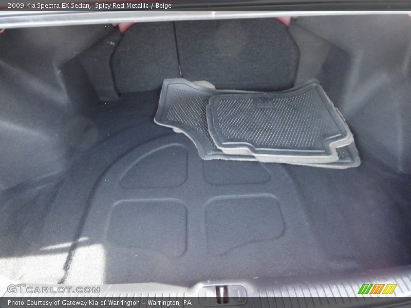 Spicy Red Metallic / Beige 2009 Kia Spectra EX Sedan