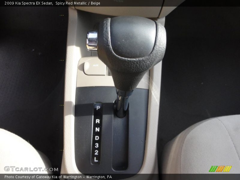 Spicy Red Metallic / Beige 2009 Kia Spectra EX Sedan