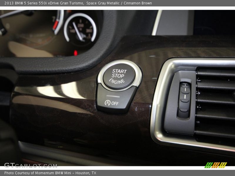 Space Gray Metallic / Cinnamon Brown 2013 BMW 5 Series 550i xDrive Gran Turismo