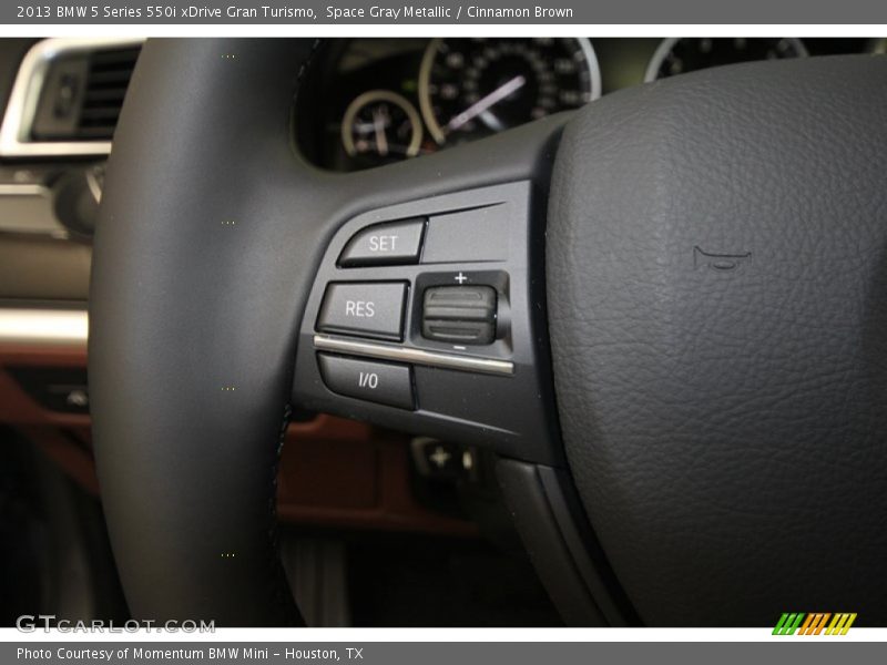 Space Gray Metallic / Cinnamon Brown 2013 BMW 5 Series 550i xDrive Gran Turismo