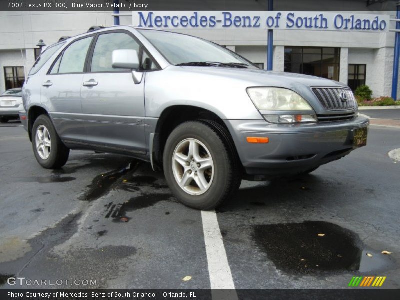 Blue Vapor Metallic / Ivory 2002 Lexus RX 300