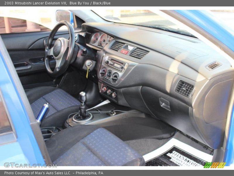  2003 Lancer Evolution VIII Black/Blue Interior