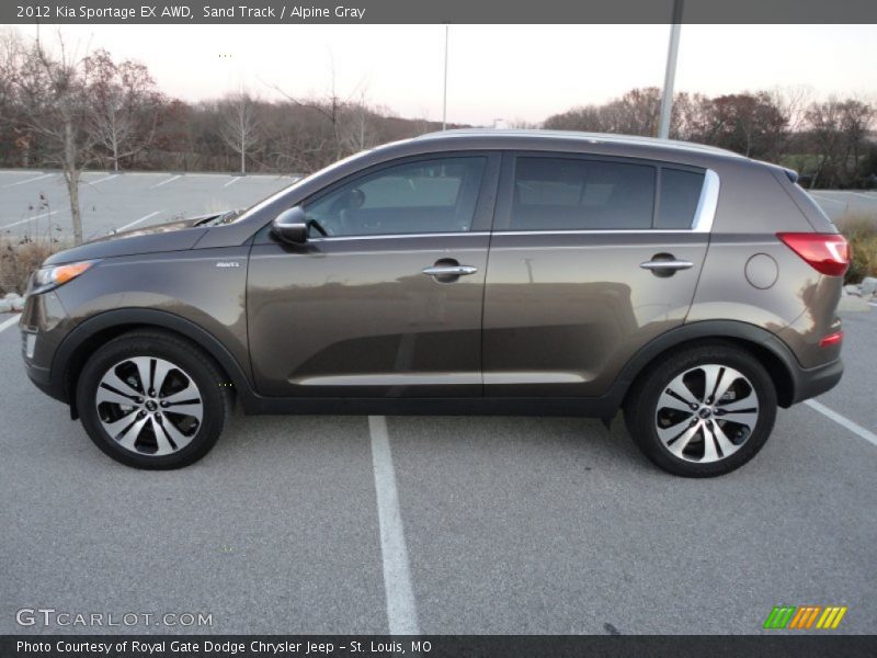 Sand Track / Alpine Gray 2012 Kia Sportage EX AWD