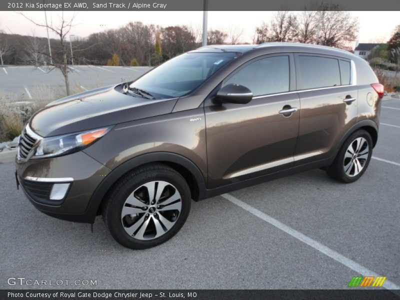 Sand Track / Alpine Gray 2012 Kia Sportage EX AWD