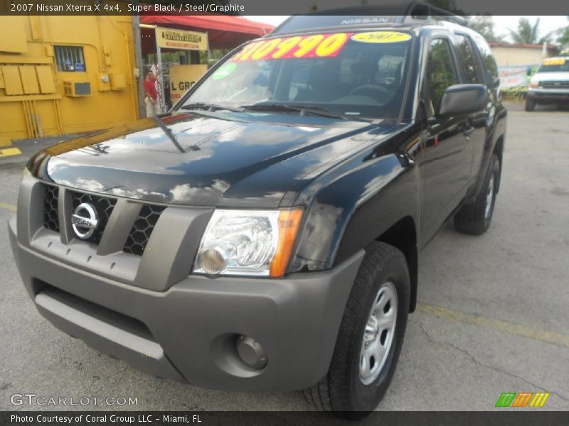 Super Black / Steel/Graphite 2007 Nissan Xterra X 4x4