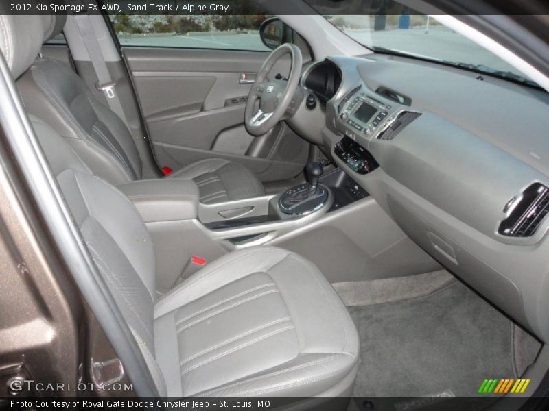 Sand Track / Alpine Gray 2012 Kia Sportage EX AWD
