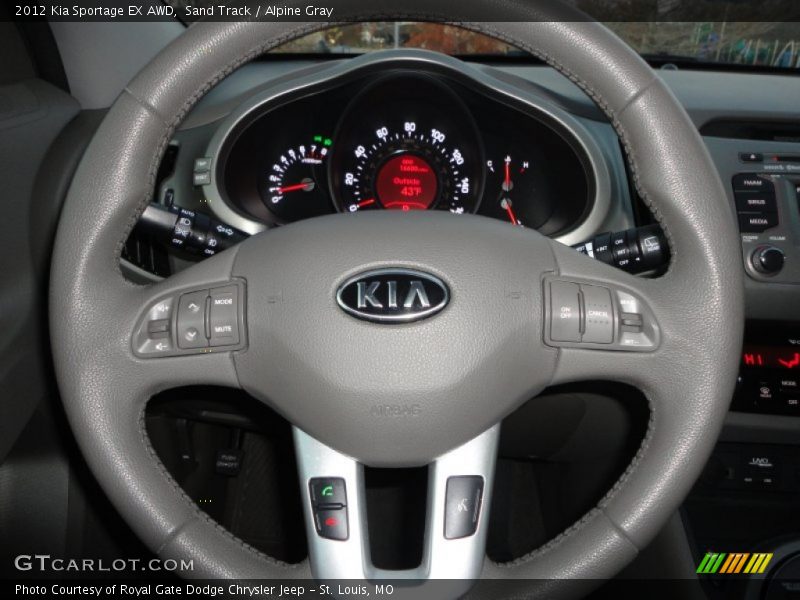 Sand Track / Alpine Gray 2012 Kia Sportage EX AWD