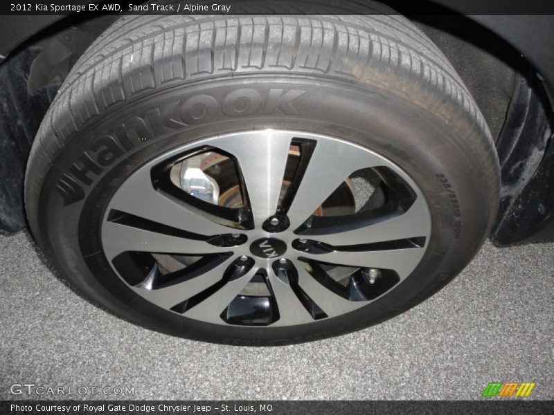 Sand Track / Alpine Gray 2012 Kia Sportage EX AWD