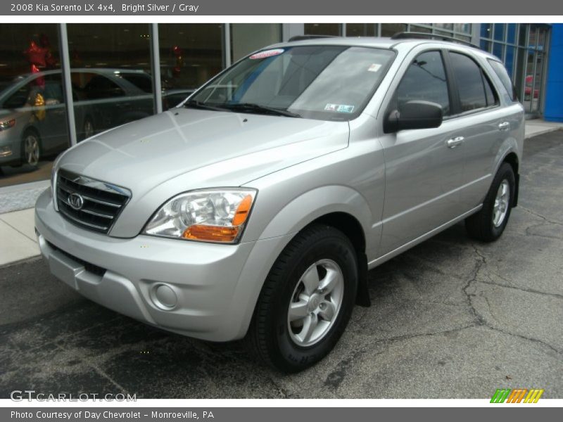 Bright Silver / Gray 2008 Kia Sorento LX 4x4