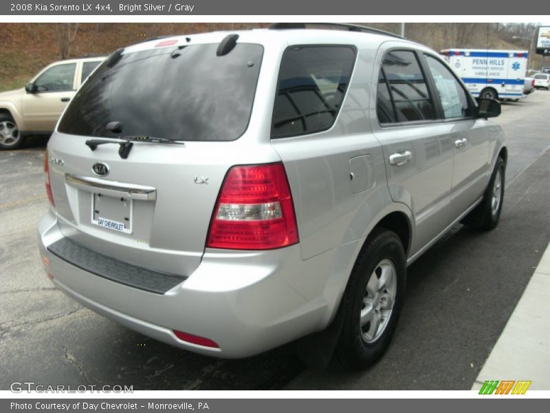 Bright Silver / Gray 2008 Kia Sorento LX 4x4
