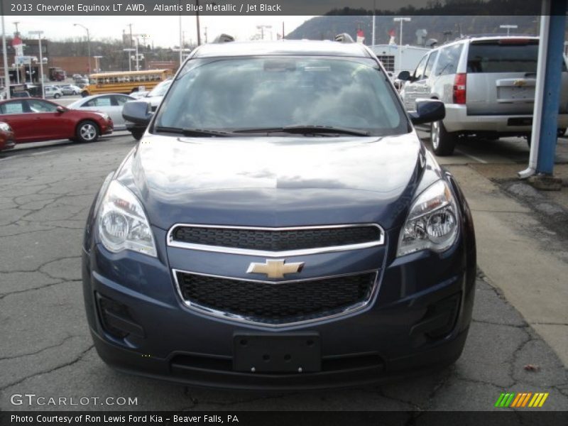 Atlantis Blue Metallic / Jet Black 2013 Chevrolet Equinox LT AWD