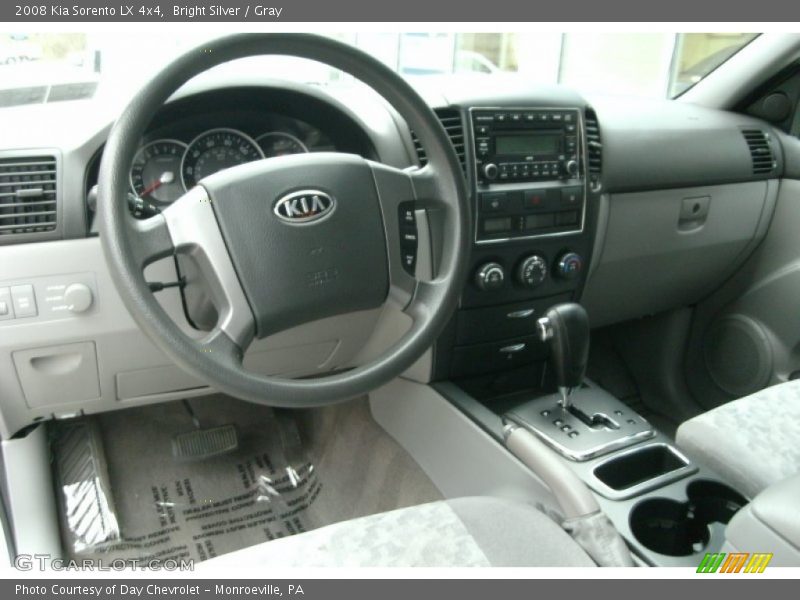 Bright Silver / Gray 2008 Kia Sorento LX 4x4