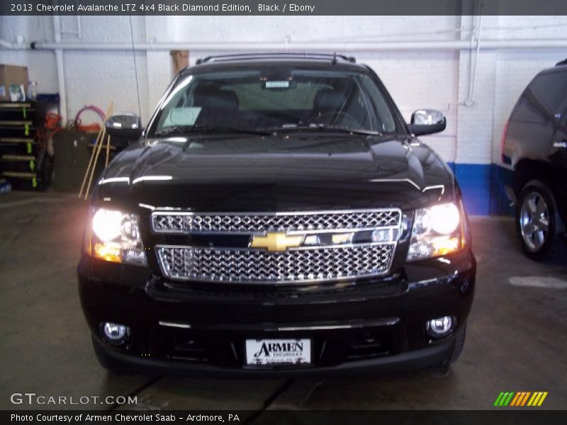 Black / Ebony 2013 Chevrolet Avalanche LTZ 4x4 Black Diamond Edition