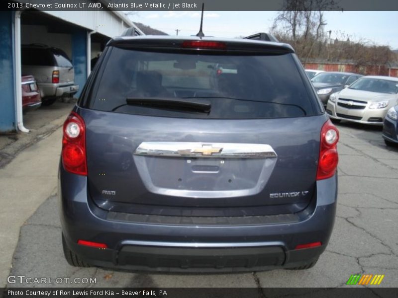 Atlantis Blue Metallic / Jet Black 2013 Chevrolet Equinox LT AWD