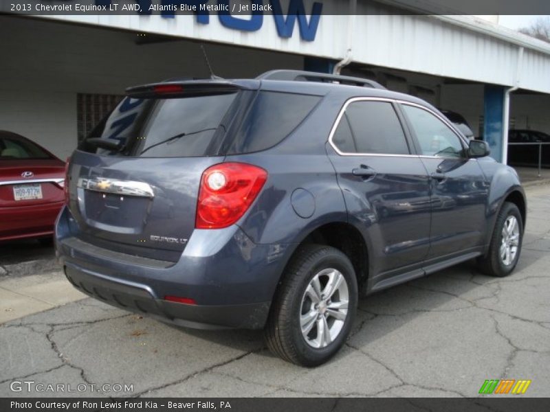 Atlantis Blue Metallic / Jet Black 2013 Chevrolet Equinox LT AWD