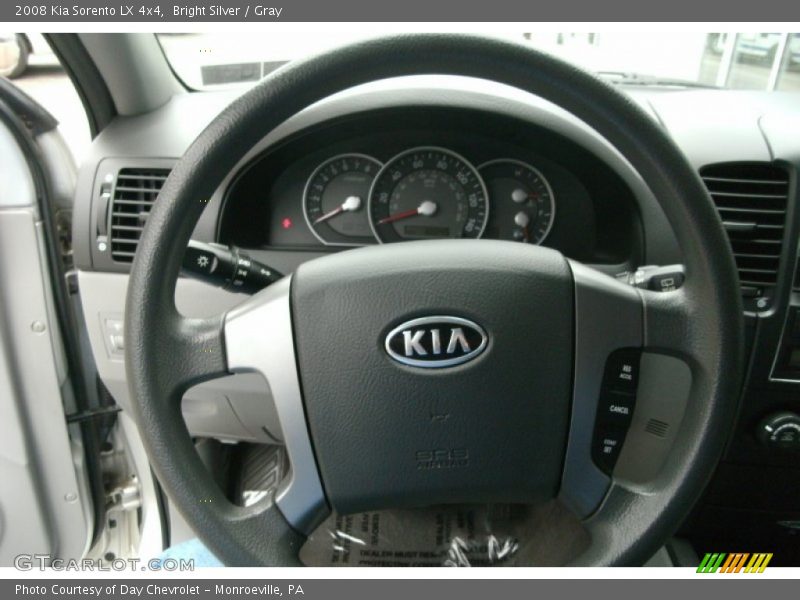 Bright Silver / Gray 2008 Kia Sorento LX 4x4