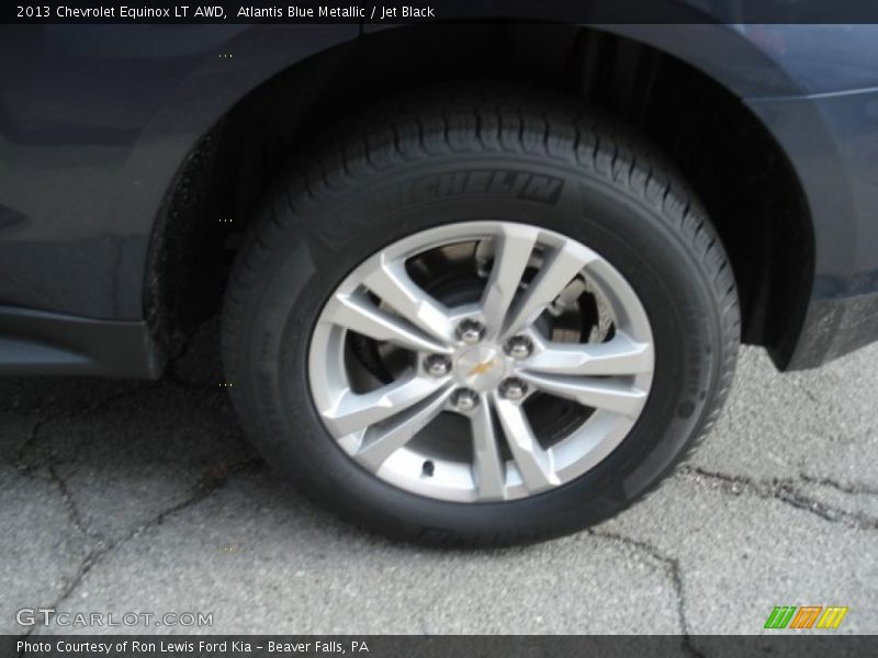 Atlantis Blue Metallic / Jet Black 2013 Chevrolet Equinox LT AWD