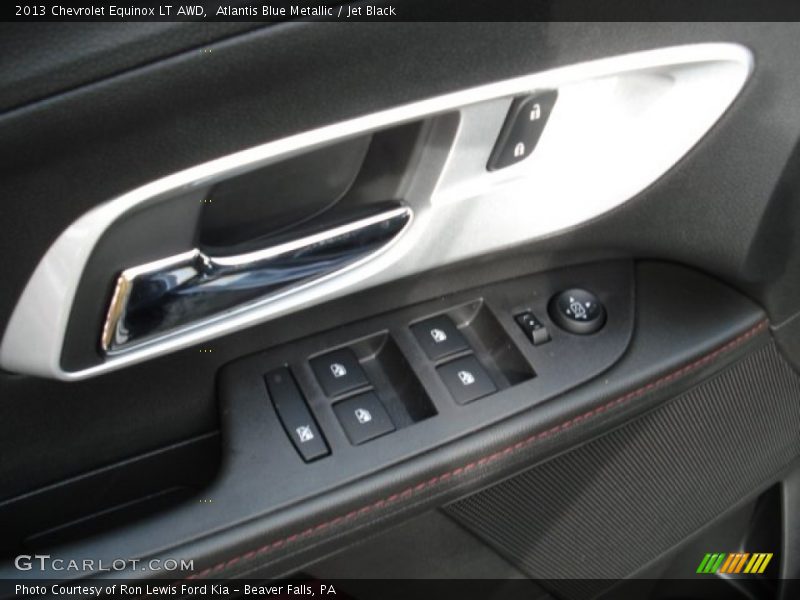 Atlantis Blue Metallic / Jet Black 2013 Chevrolet Equinox LT AWD
