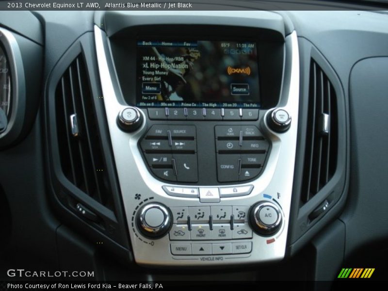 Atlantis Blue Metallic / Jet Black 2013 Chevrolet Equinox LT AWD