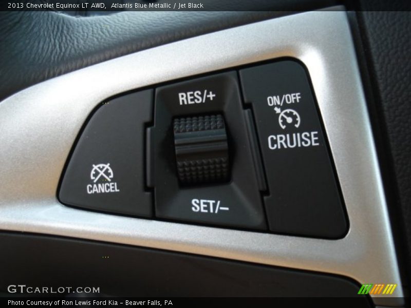 Atlantis Blue Metallic / Jet Black 2013 Chevrolet Equinox LT AWD