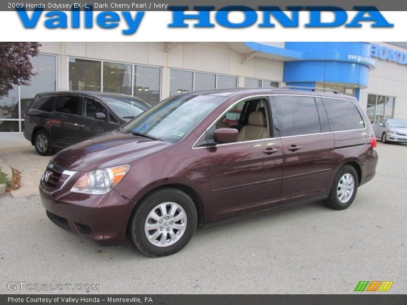 Dark Cherry Pearl / Ivory 2009 Honda Odyssey EX-L