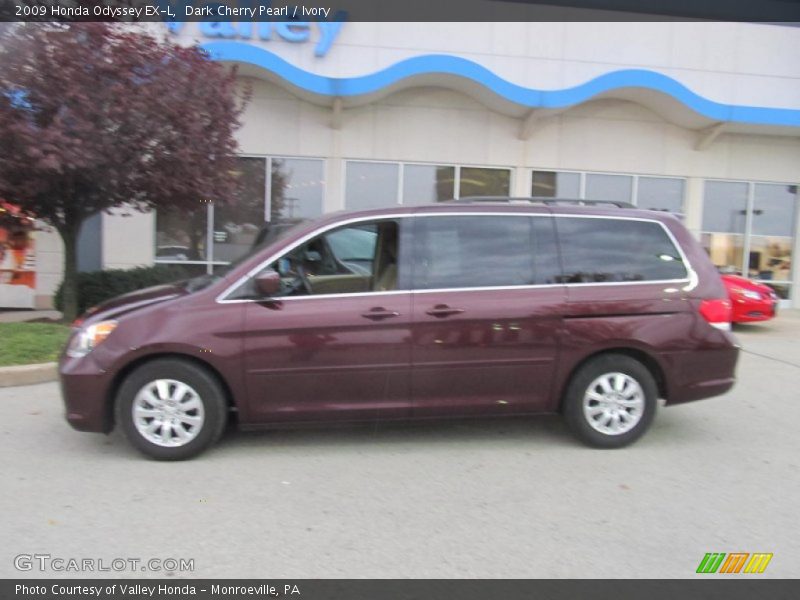Dark Cherry Pearl / Ivory 2009 Honda Odyssey EX-L