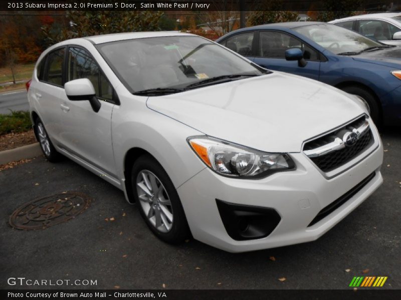 Front 3/4 View of 2013 Impreza 2.0i Premium 5 Door