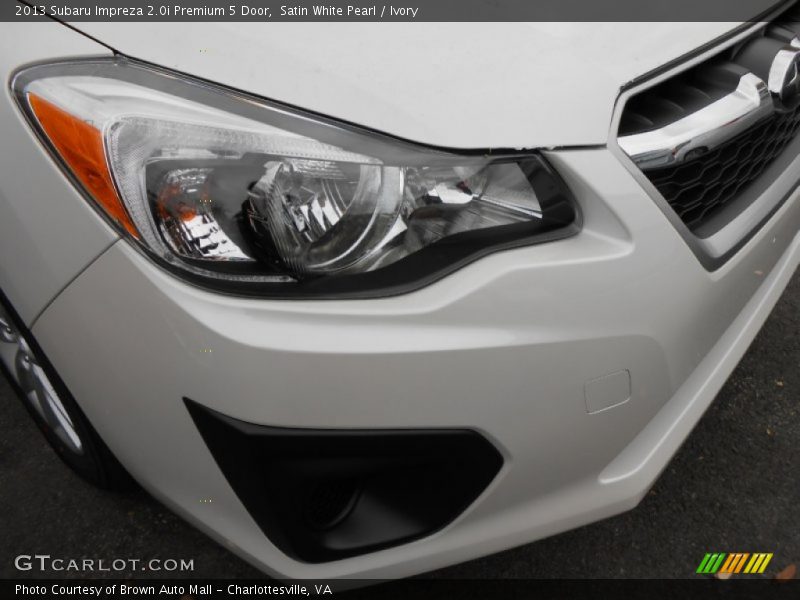Satin White Pearl / Ivory 2013 Subaru Impreza 2.0i Premium 5 Door