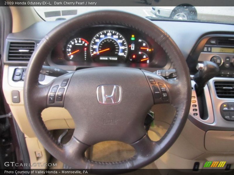 Dark Cherry Pearl / Ivory 2009 Honda Odyssey EX-L