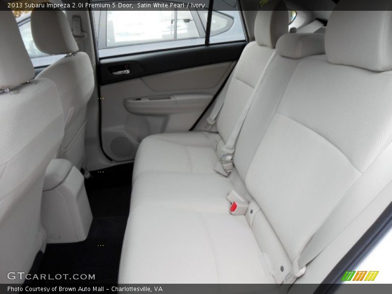 Satin White Pearl / Ivory 2013 Subaru Impreza 2.0i Premium 5 Door