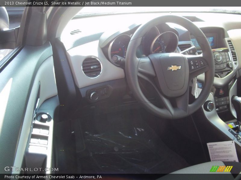Silver Ice Metallic / Jet Black/Medium Titanium 2013 Chevrolet Cruze LS