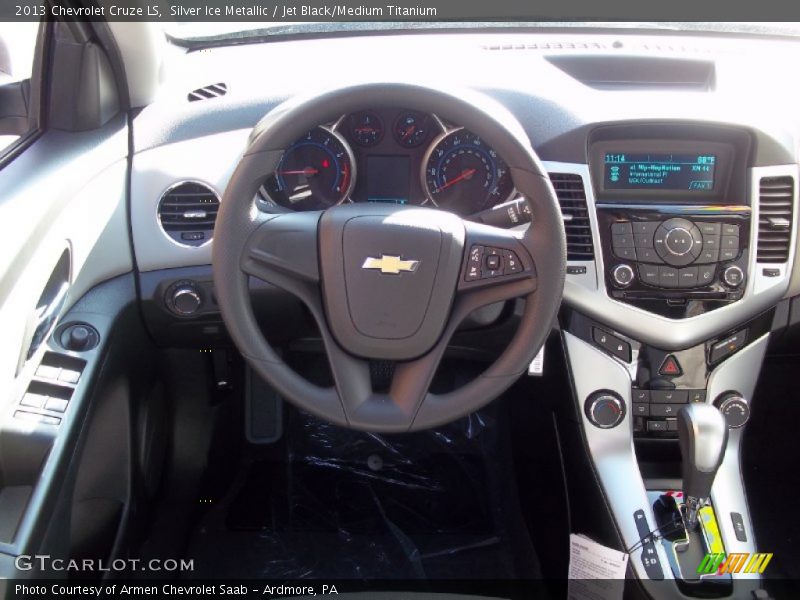 Silver Ice Metallic / Jet Black/Medium Titanium 2013 Chevrolet Cruze LS