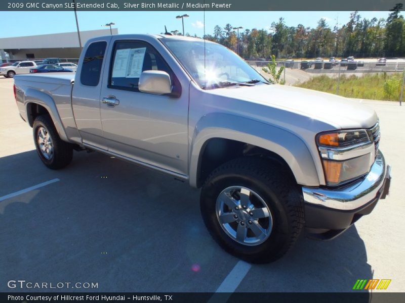Silver Birch Metallic / Medium Pewter 2009 GMC Canyon SLE Extended Cab