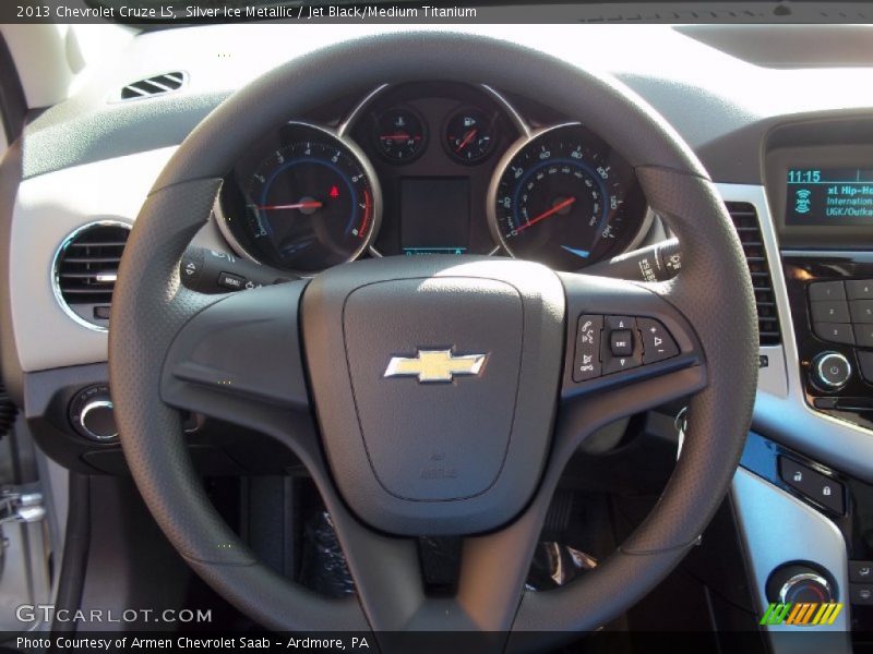 Silver Ice Metallic / Jet Black/Medium Titanium 2013 Chevrolet Cruze LS