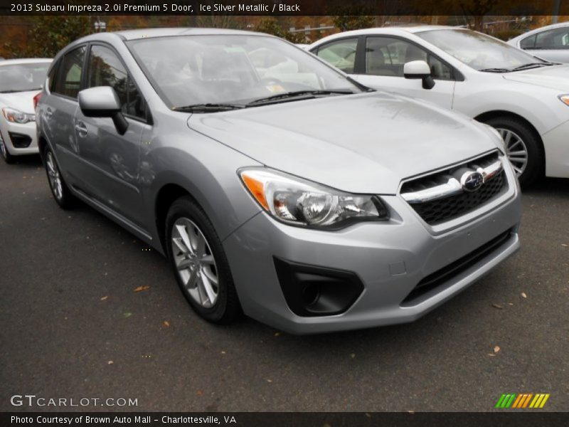 Ice Silver Metallic / Black 2013 Subaru Impreza 2.0i Premium 5 Door