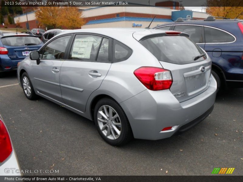 Ice Silver Metallic / Black 2013 Subaru Impreza 2.0i Premium 5 Door