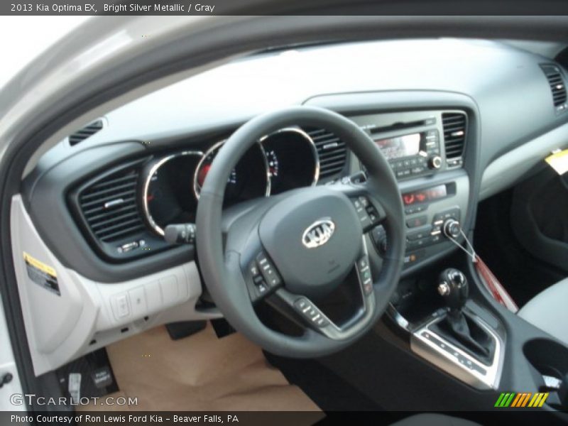 Bright Silver Metallic / Gray 2013 Kia Optima EX