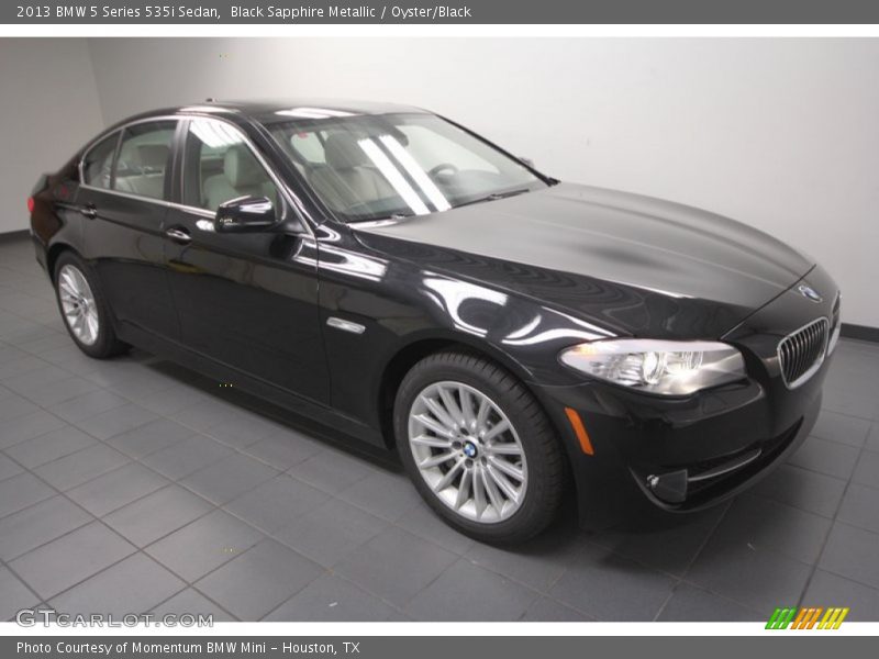 Black Sapphire Metallic / Oyster/Black 2013 BMW 5 Series 535i Sedan