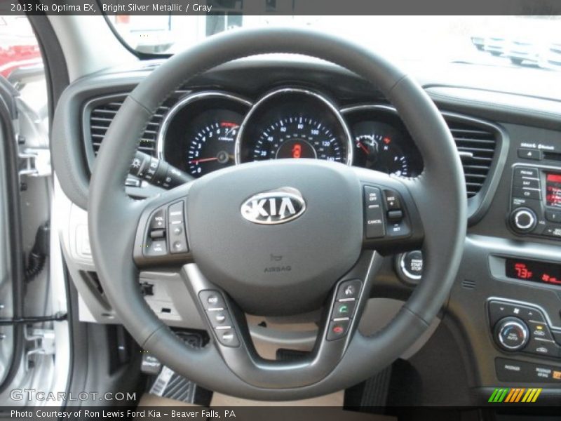 Bright Silver Metallic / Gray 2013 Kia Optima EX