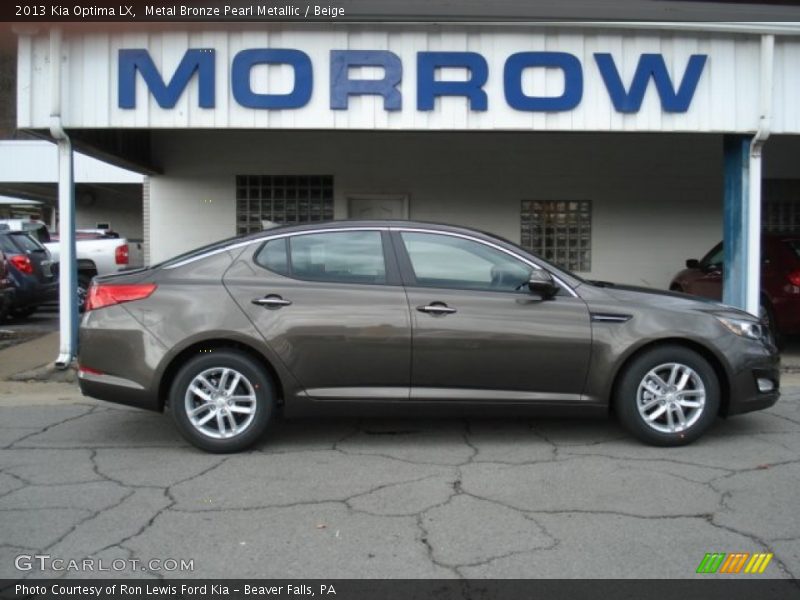 Metal Bronze Pearl Metallic / Beige 2013 Kia Optima LX