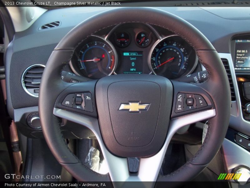 Champagne Silver Metallic / Jet Black 2013 Chevrolet Cruze LT